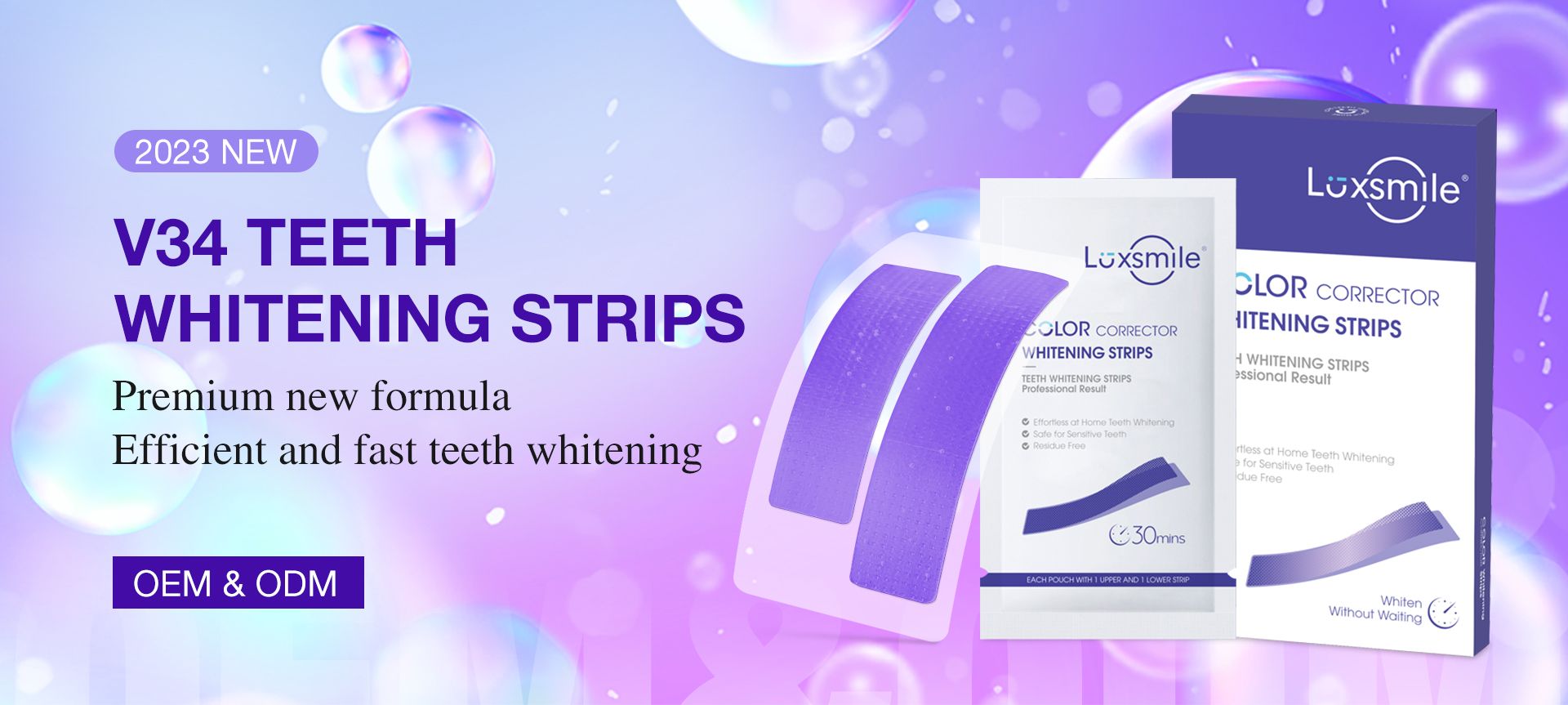 V34 Purple Dental Strips