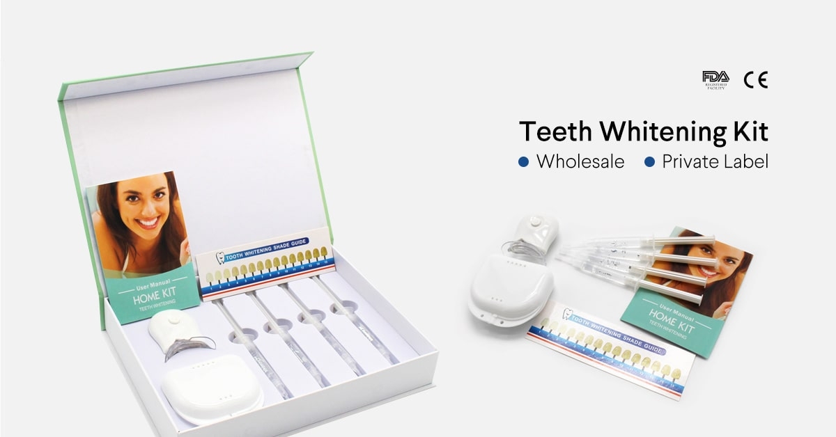 Private Label Teeth Whitening Kit with Light