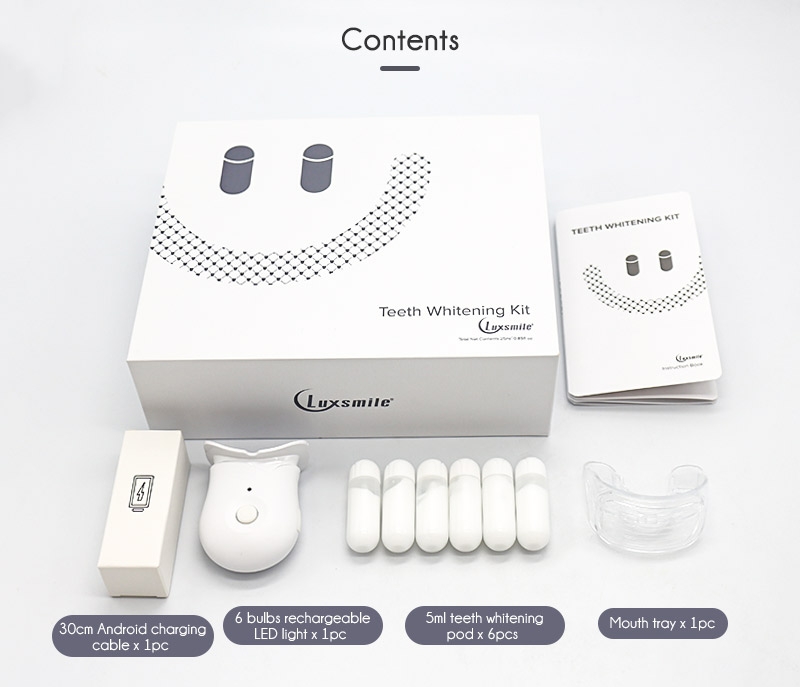 Teeth Whitening Pods Kits with Blue LED Light