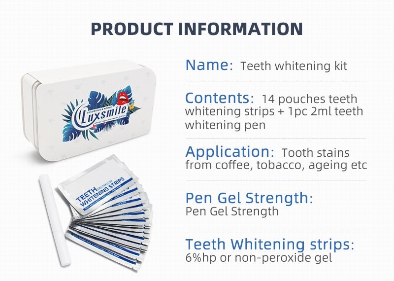 Whitening Strips Pen Set Bleach Teeth Whitening Kit