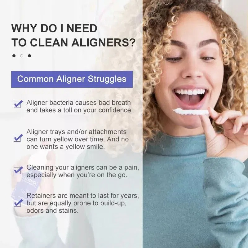 Aligner Cleaner and Teeth Whitening Foam