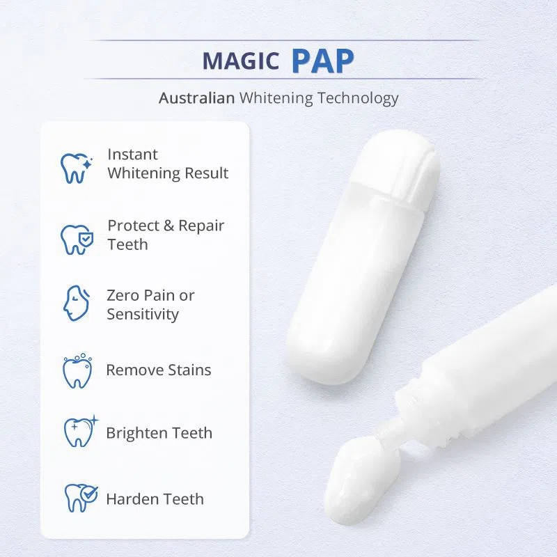 PAP Capsule Teeth Whitening Kit With Led Light