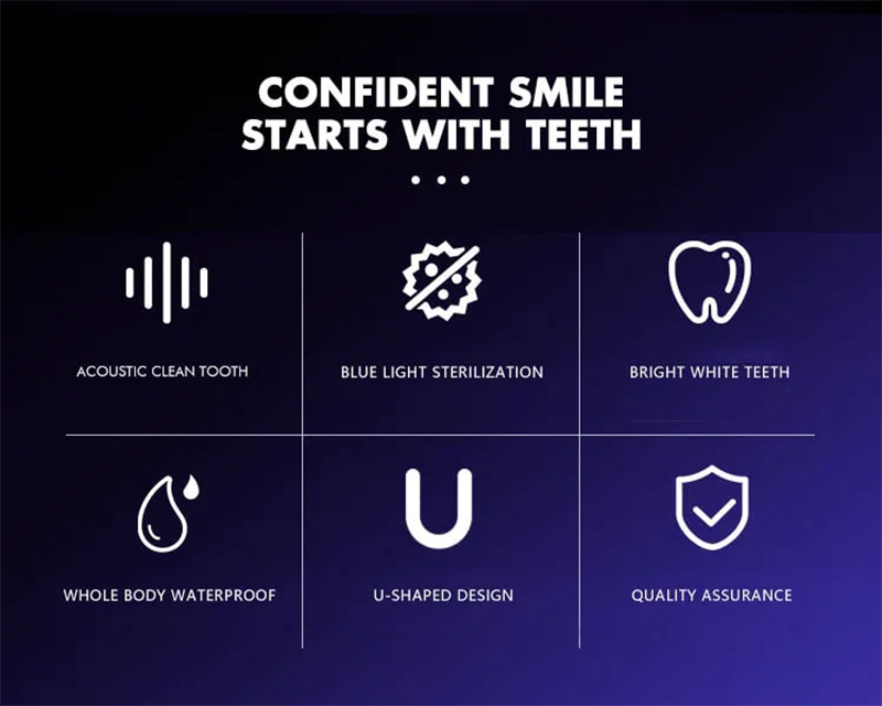 Unique Waterproof Blue Teeth Whitening Light