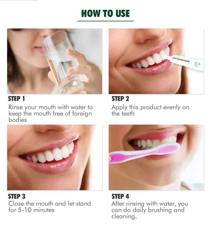Plaque Stains Cleaning Teeth Whitening Essence Gel Serum
