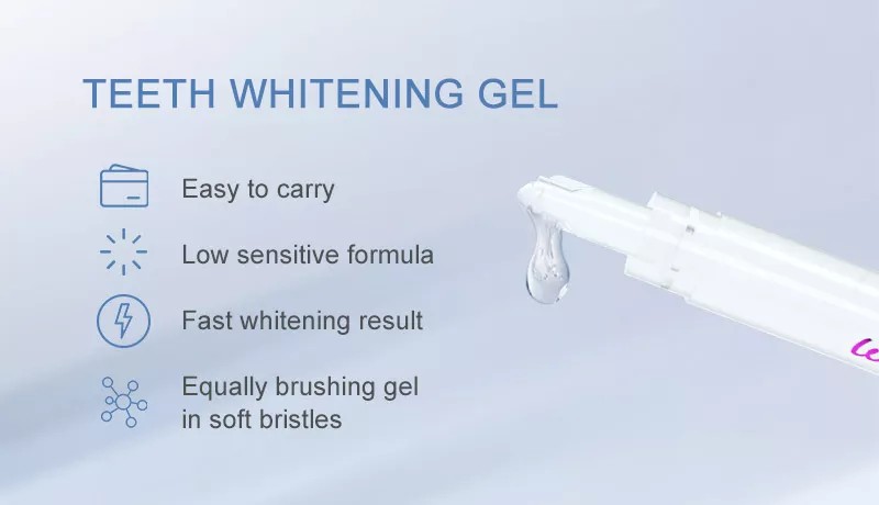 Non Peroxide Home Mobile Wireless 6 Led Activated Teeth Whitening Kits For Home Use