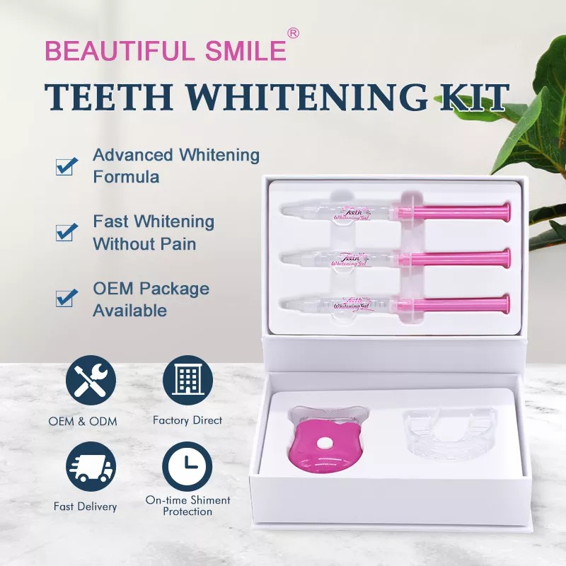 Non Peroxide Home Mobile Wireless 6 Led Activated Teeth Whitening Kits For Home Use