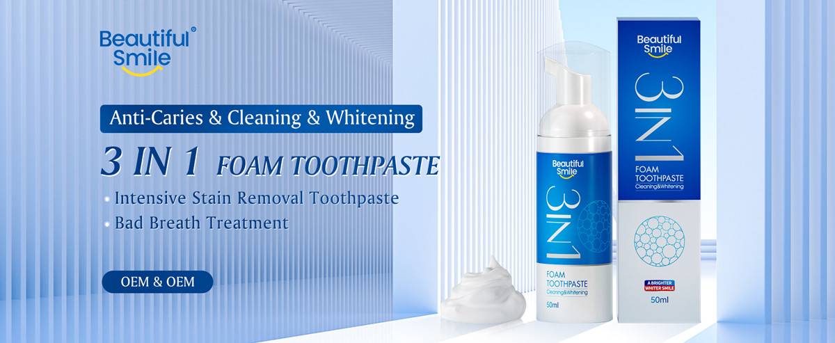 New 3 In 1 Foam Toothpaste Teeth Whitening