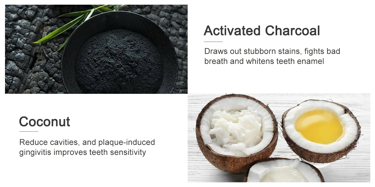 Coconut Activated Charcoal Teeth Whitening Strips
