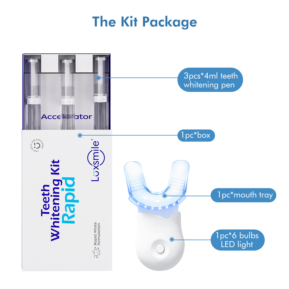 Teeth Whitening Kit Rapid Home Use