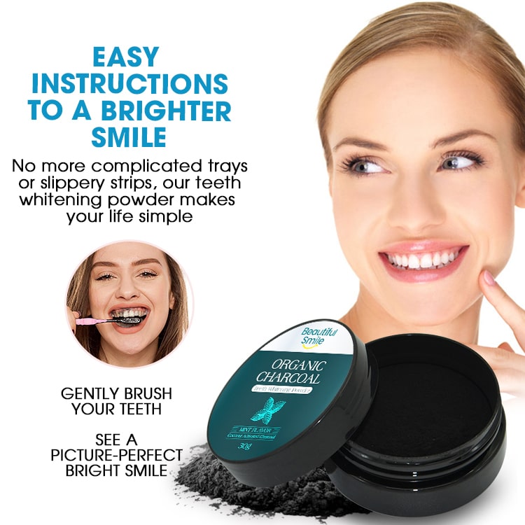 Teeth Whitening Activated Coconut Charcoal Powder