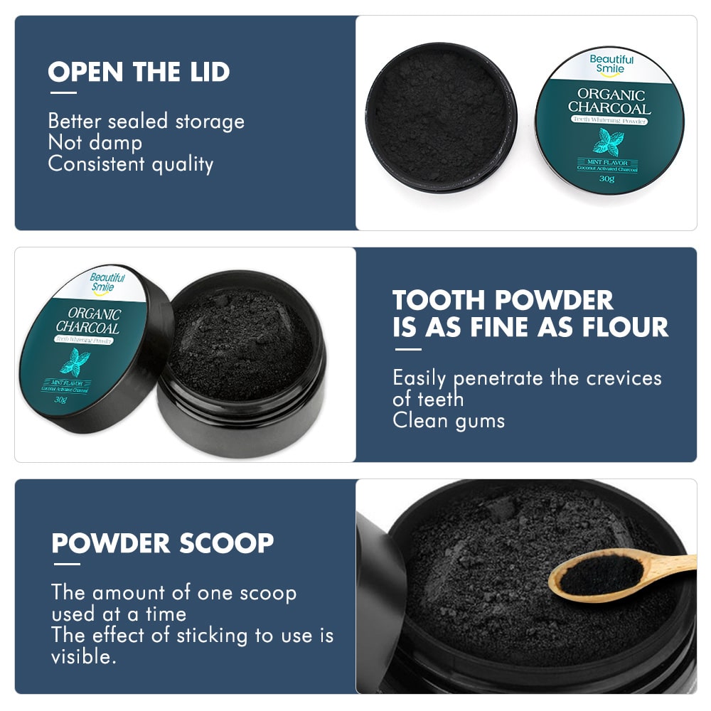 Teeth Whitening Activated Coconut Charcoal Powder
