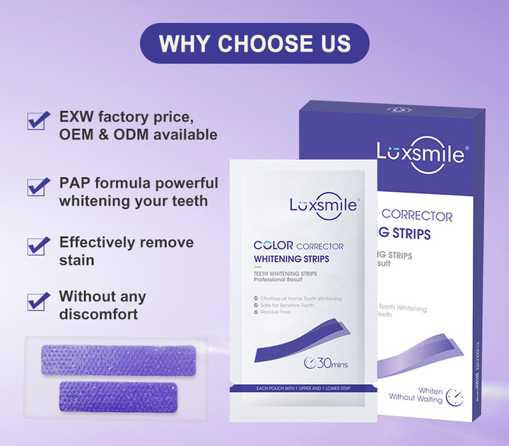 New V34 Purple Teeth Whitening Strips