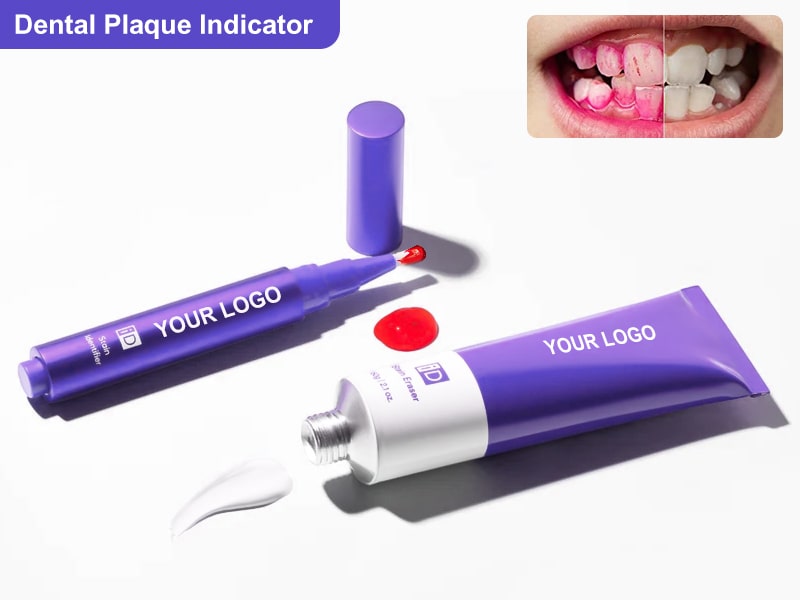 OEM Stain Removal Purple Toothpaste Dental Plaque Disclosing Agent Solution Indicator
