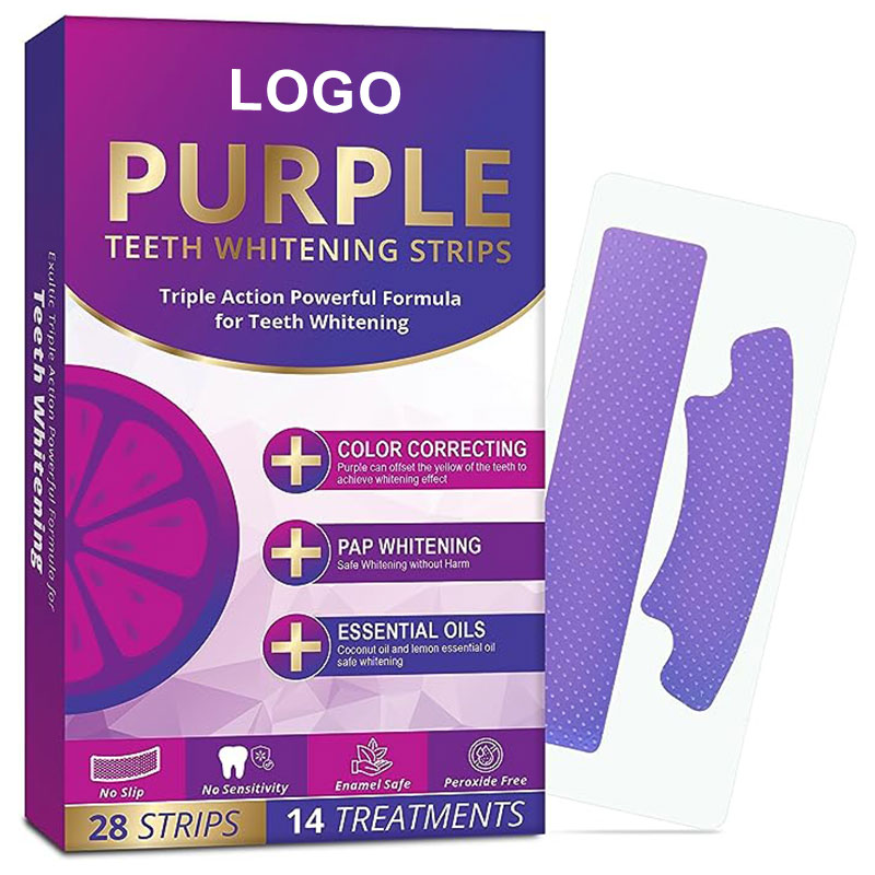 Purple White Teeth Whitening Strips No sensitivity