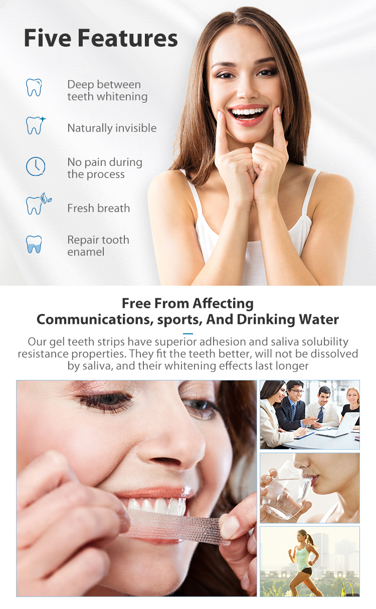 Non-Peroxide Teeth Whitening Strips