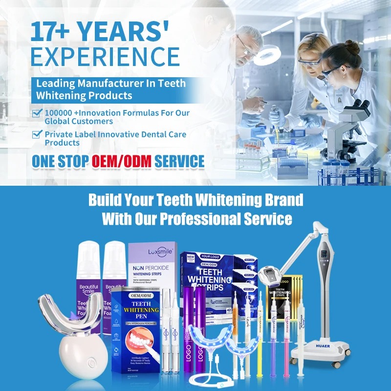 Non Peroxide Flexible Tube Teeth Whitening Gel For Home Use