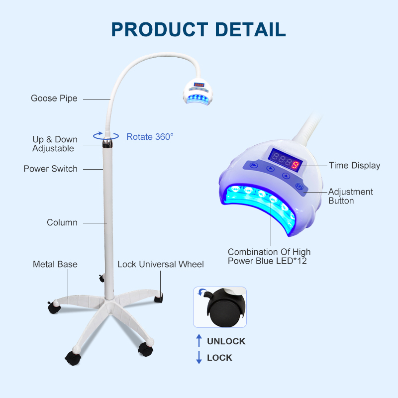 Portable Cold Light Dental Teeth Whitening Machine For Salon