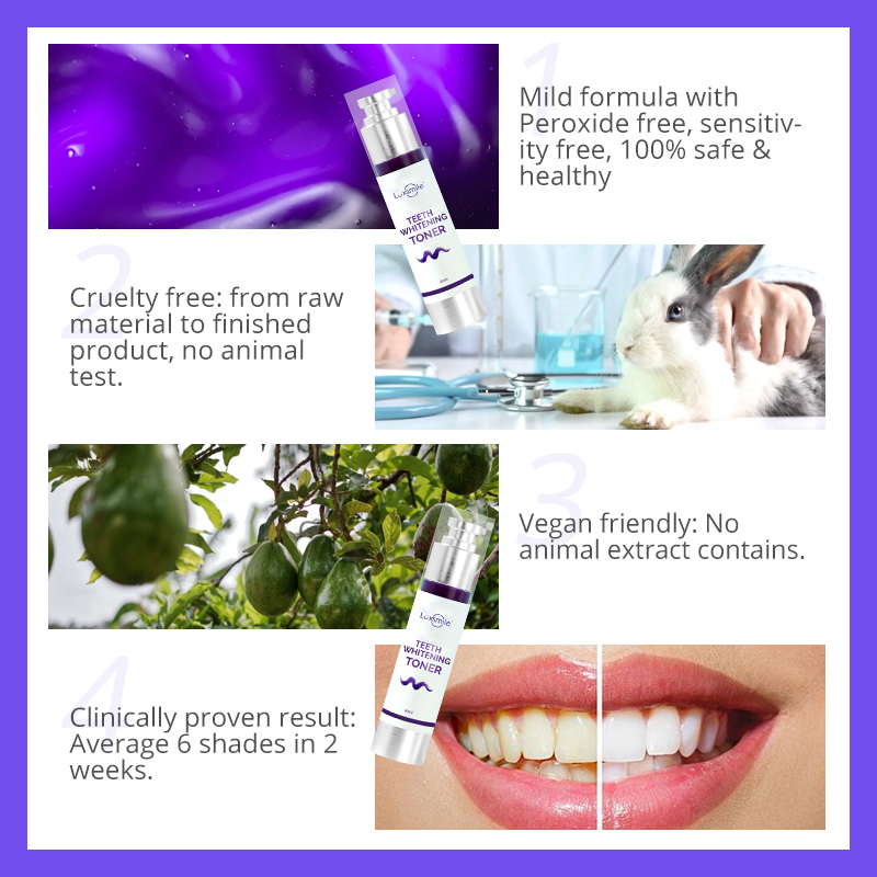 V34 Colour Corrector Purple Teeth Whitening Toothpaste