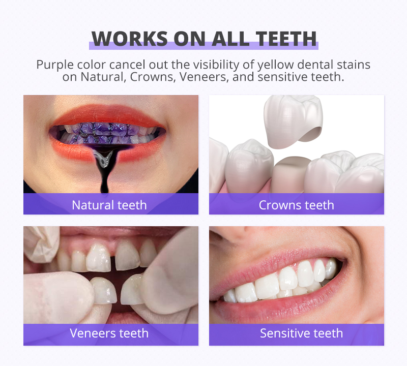 V34 Colour Corrector Purple Teeth Whitening Toothpaste