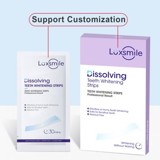 Non Peroxide Gentler Dissolving Teeth Whitening Strips