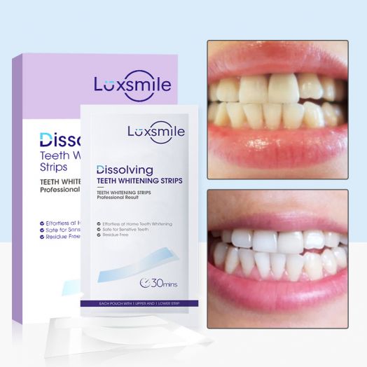 Non Peroxide Gentler Dissolving Teeth Whitening Strips