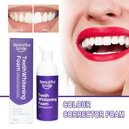 V34 Purple Tooth Whitening Foam Toothpaste Private Label