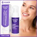 V34 Purple Tooth Whitening Foam Toothpaste Private Label