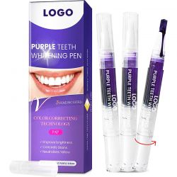 Purple Teeth Whitening Gel Pen Color Correction Series