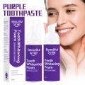 V34 Purple Tooth Whitening Foam Toothpaste Private Label