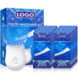 Teeth Whitening Strips + Blue Light Kit-Illuminate Your Smile