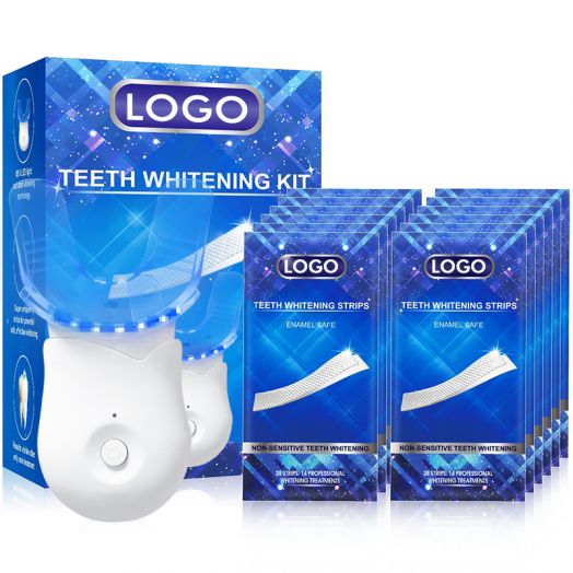 Whiten Teeth Faster Teeth Whitening Strips Home Kit With Light