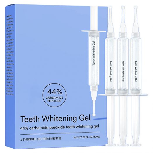 44% Carbamide Peroxide Teeth Whitening Gel Kit for Intense Whitening Effect