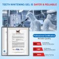 Non Peroxide Flexible Tube Teeth Whitening Gel For Home Use