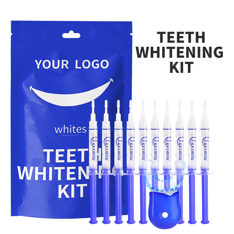 High-Volume Teeth Whitening Gel Kit for Family Use with 6 LED Light