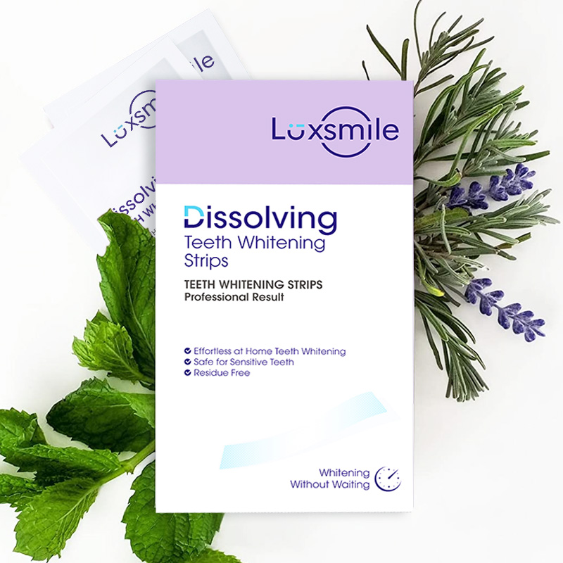 Non Peroxide Gentler Dissolving Teeth Whitening Strips