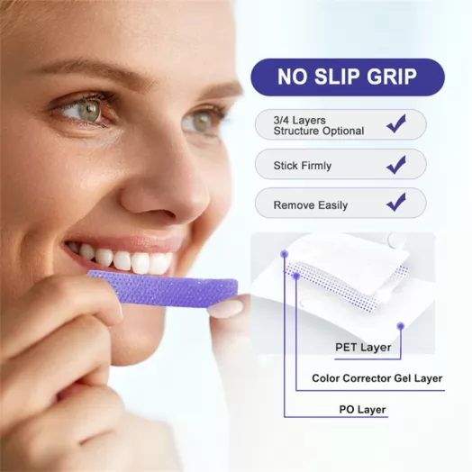 2024 New Trends Purple Teeth Whitening Strips