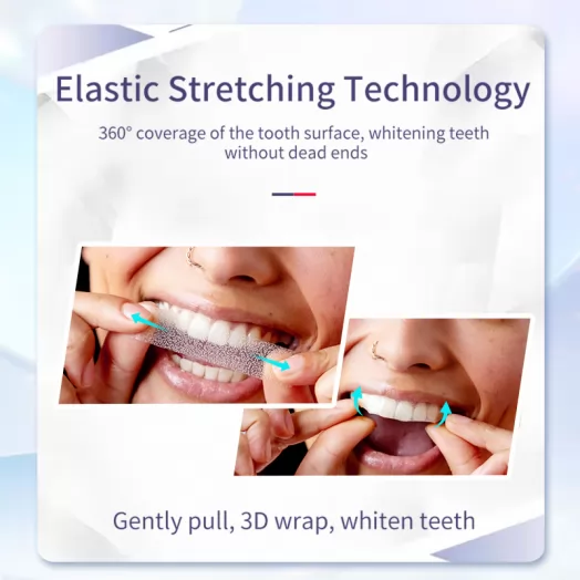 Dry Teeth Whitening Strips with Supreme Adhesion