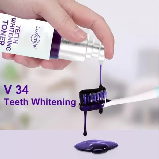 V34 Colour Corrector Purple Teeth Whitening Toothpaste