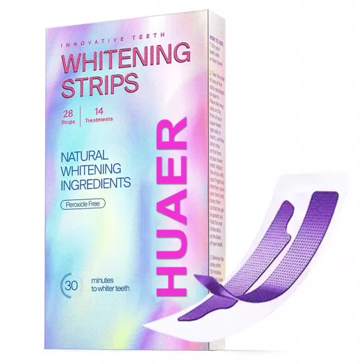 Peroxide-Free Purple Teeth Whitening Strips