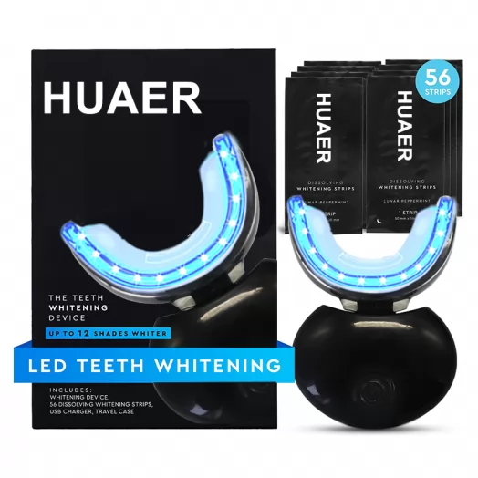 12 Shades Whiter Teeth Whitening  Strips & Device Kit