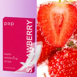 Sweet Strawberry Flavored Teeth Whitening Strips
