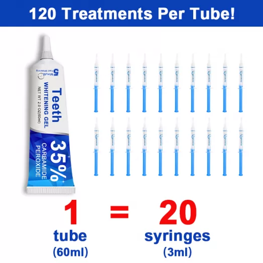 Large Capacity Whitening Gel Cost-Effective Home Teeth Whitening Kit